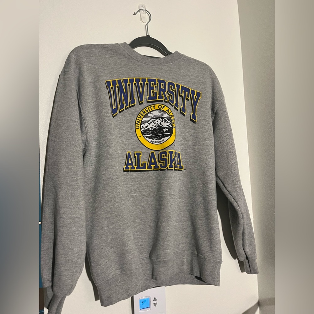 Grey LEE sweatshirt with University Alaska and graphic